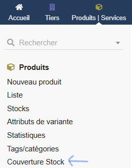 Module couverture de stock